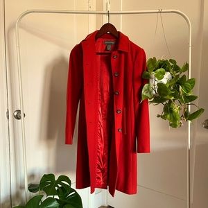 Red vintage Banana Republic peacoat - size xs